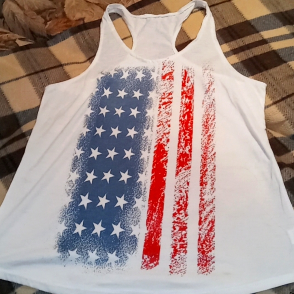 👈👈👈👈👈👈 Final DropAmerican flag tank top